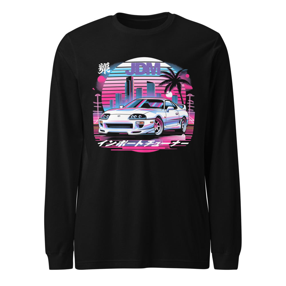 Suprat MK4 JDM Fans Japan Car Culture Streets of Miami Unisex Long Sleeve Tee