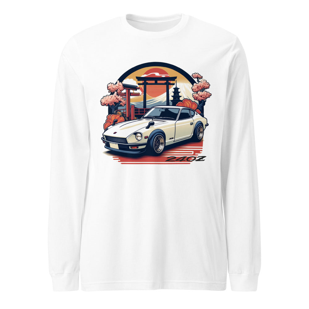 Vintage Japanese Aesthetic Datsun 240z JDM Lovers Japan Car Culture Long Sleeve Tee