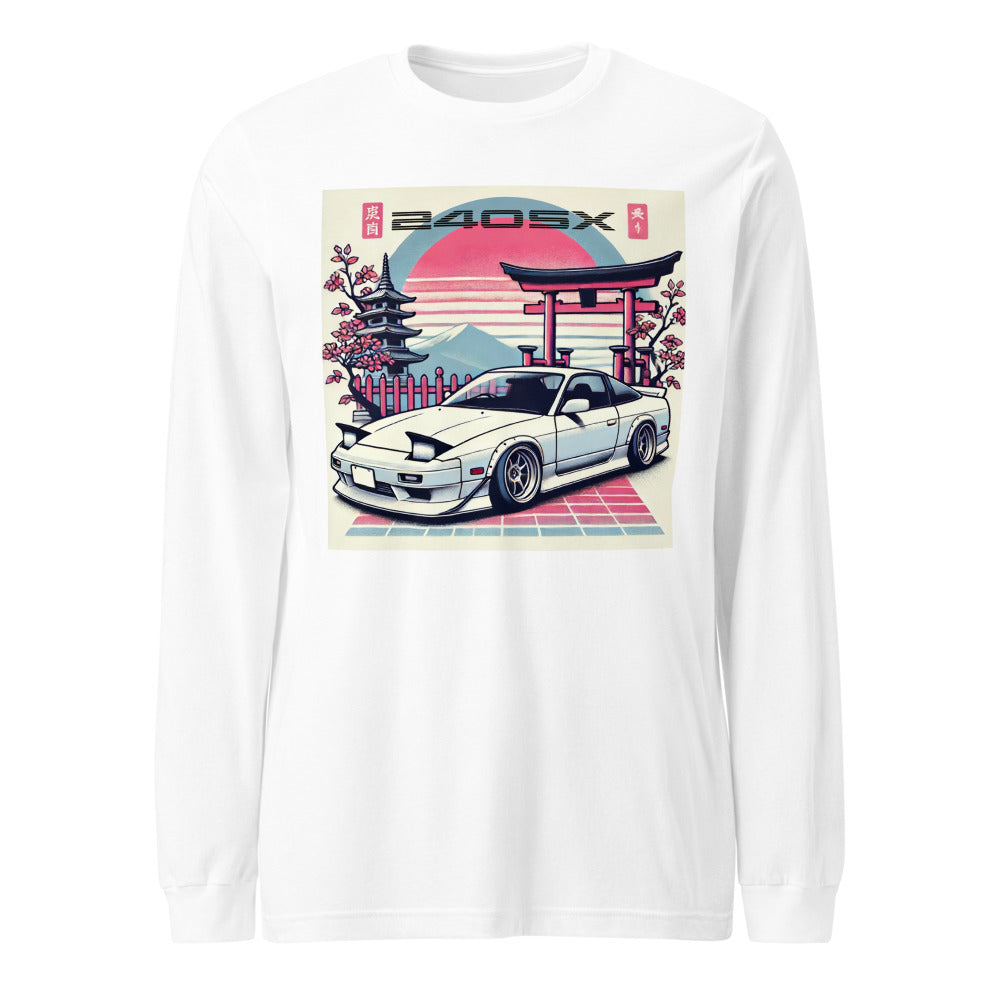 Japanese Aesthetic 240sx JDM Fans 90s Tuner Car Culture S13 Long Sleeve Tee