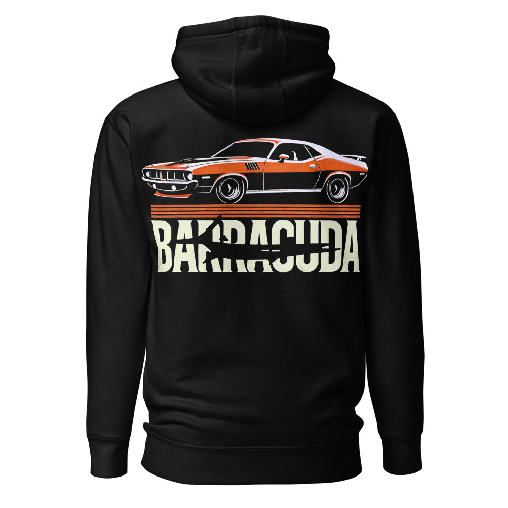 1971 Cuda hoodie for American Muscle Car Lovers Gear Heads 71 Barracuda Automotive Pullover