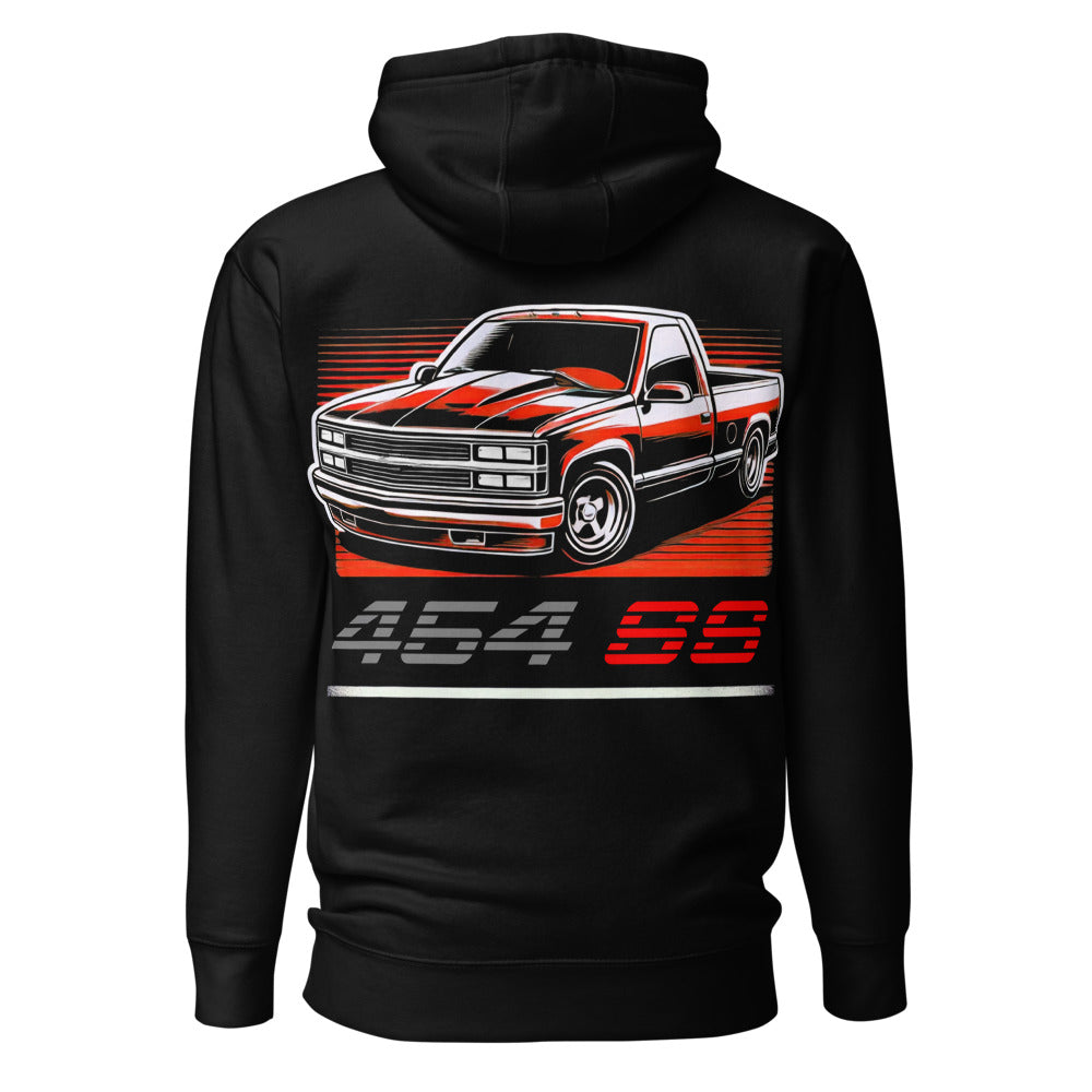 1990 Chevy 1500 454 SS hoodie for Pickup Truck Owners Classic Truckin Automotive pullover