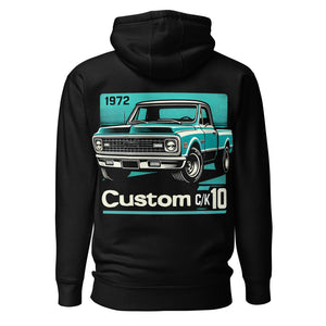 1972 Chevy C/K 10 Series hoodie for Classic Pickup Truckers Gearheads Pullover Sweatshirt