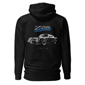 1978 Camaro Z28 hoodie for Chevy Classic Car Fans Bowtie Enthusiasts Gearheads Pullover