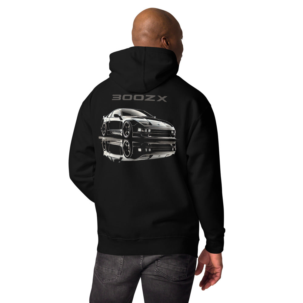 Black 300zx JDM Art hoodie for Japanese Tuner Car Fans