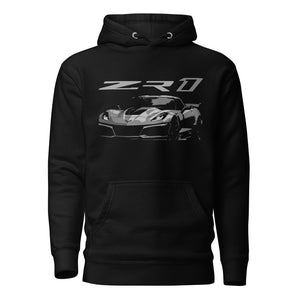 Corvette C7 ZR1 2019 Vette Drivers Custom Car Shows Hoodie Pullover Sweatshirt