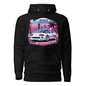 Japanese Sports Cars Supra hoodie for JDM Fans Japan Car Culture Streets of Miami Pullover