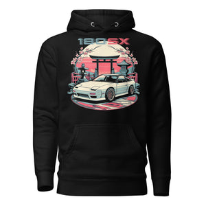 S13 Japanese Aesthetic 180SX hoodie for JDM enthusiasts Japan Car Culture Automotive pullover