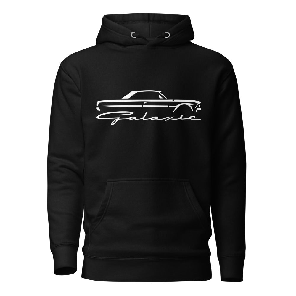 1964 Galaxie Silhouette Emblem hoodie for American Classic Car Owners