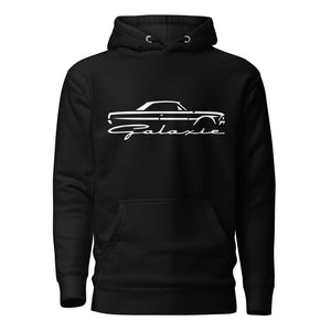 1964 Galaxie Silhouette Emblem hoodie for American Classic Car Owners