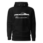 1971 Barracuda hoodie for Muscle Car Enthusiasts Classic Cars 71 Cuda Pullover