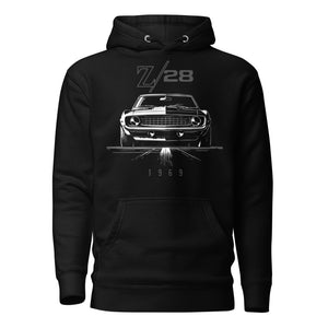 1969 Camaro Z28 hoodie for Chevy Classic Cars American Muscle Car Fans Z/28 pullover