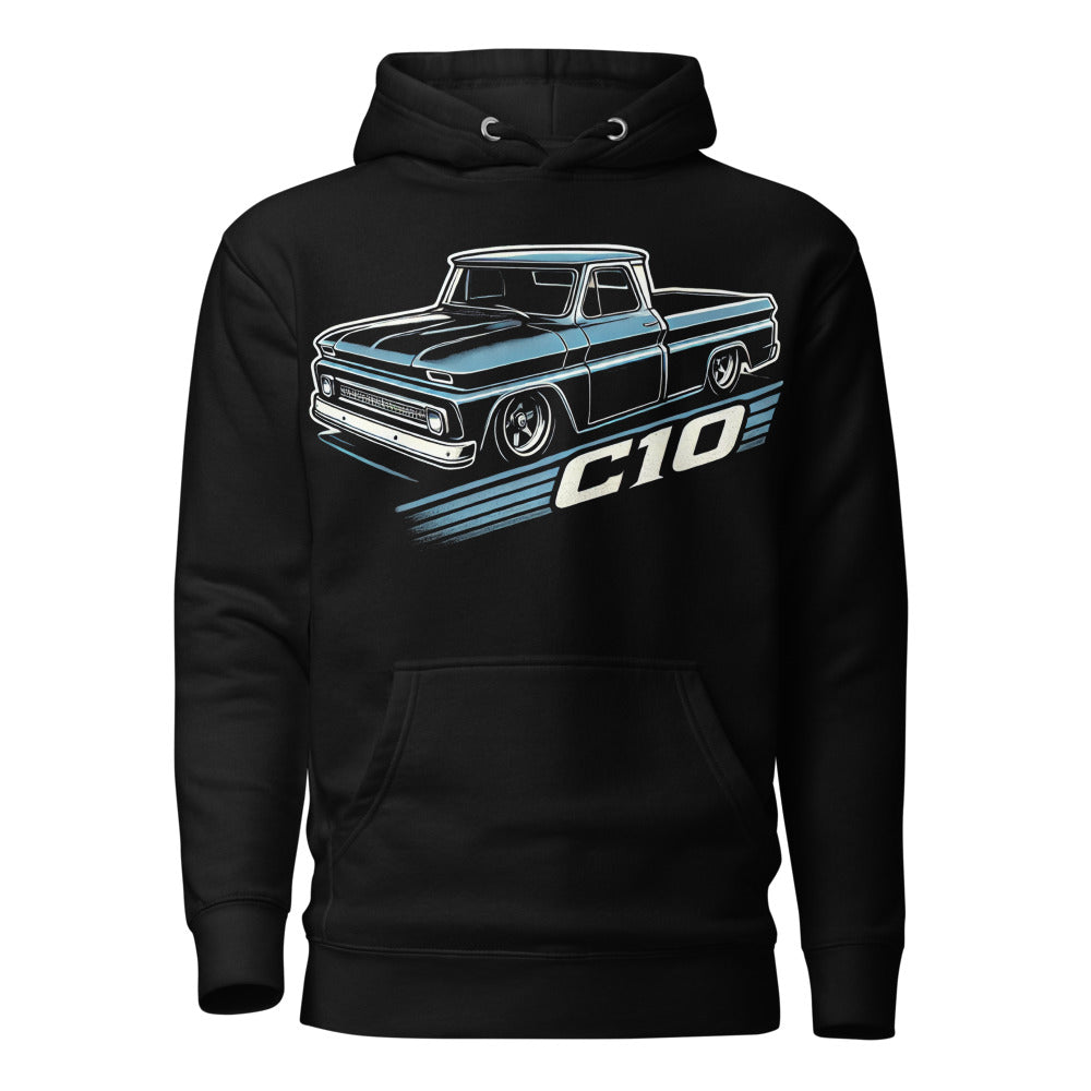 1964 Chevy C10 hoodie for American Vintage Antique Pickup Truck Owners Enthusiasts pullover