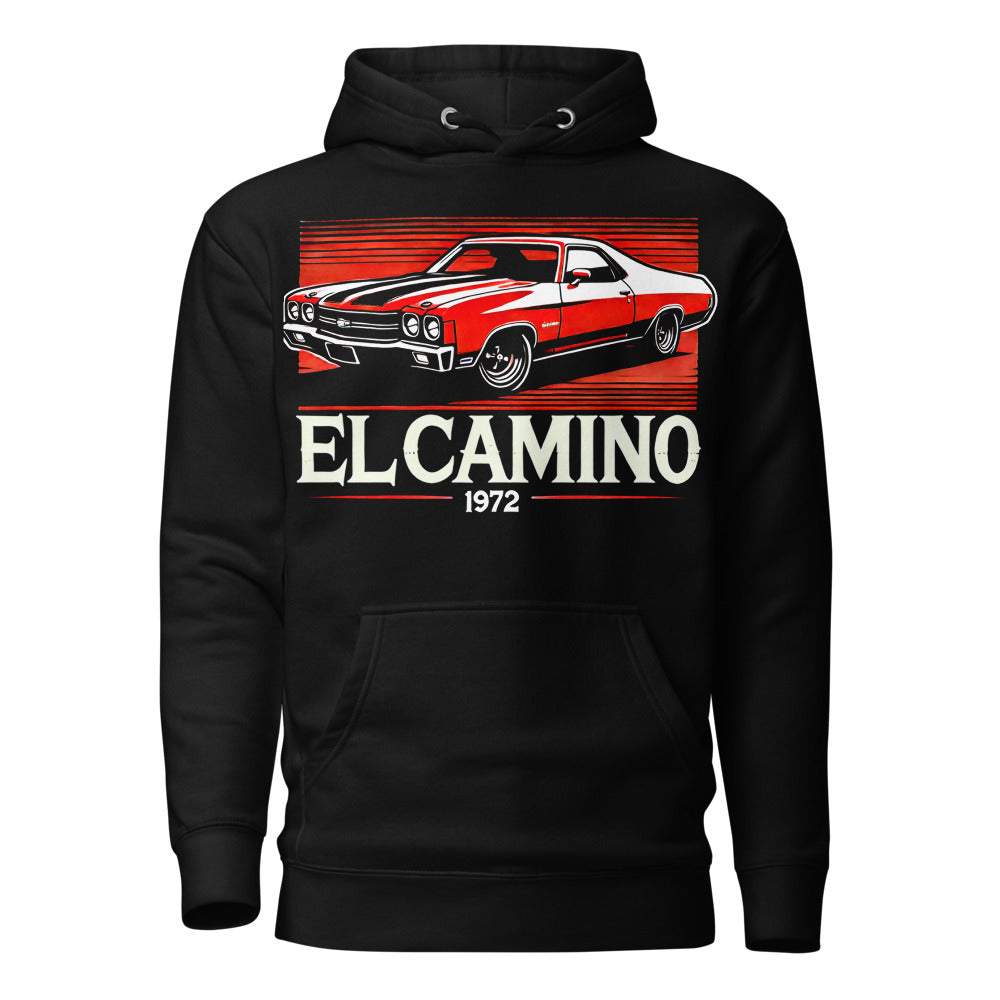 1972 El Camino SS hoodie for Chevy Classic Car Owners Mechanics Gear Heads Automotive pullover