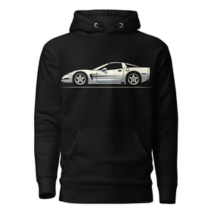 Corvette C5 Hoodie for 5th Gen Vette Owners Drivers American Sporstcar Pullover