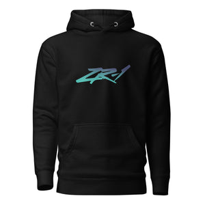 All Black Corvette C4 ZR-1 Hoodie for 4th Gen Vette Drivers ZR1 Pullover