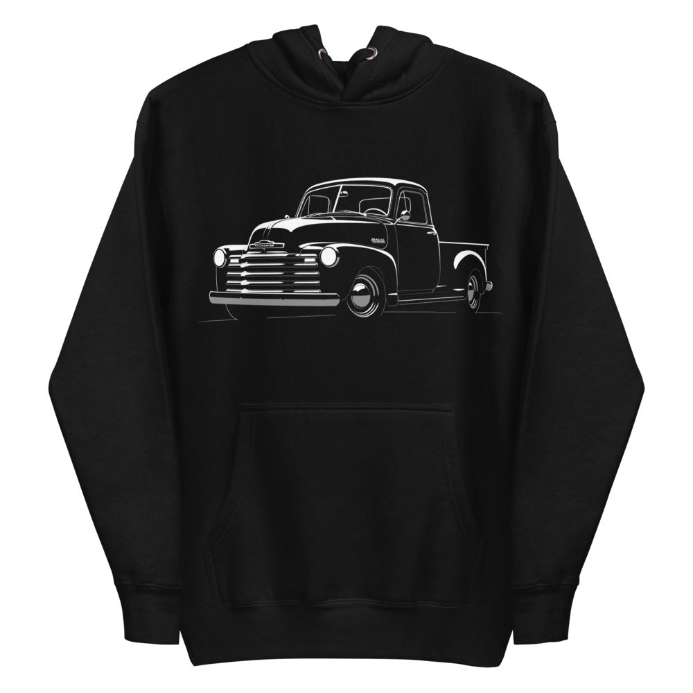 1953 Chevy 3100 Truck Silhouette Hoodie Pullover Sweatshirt