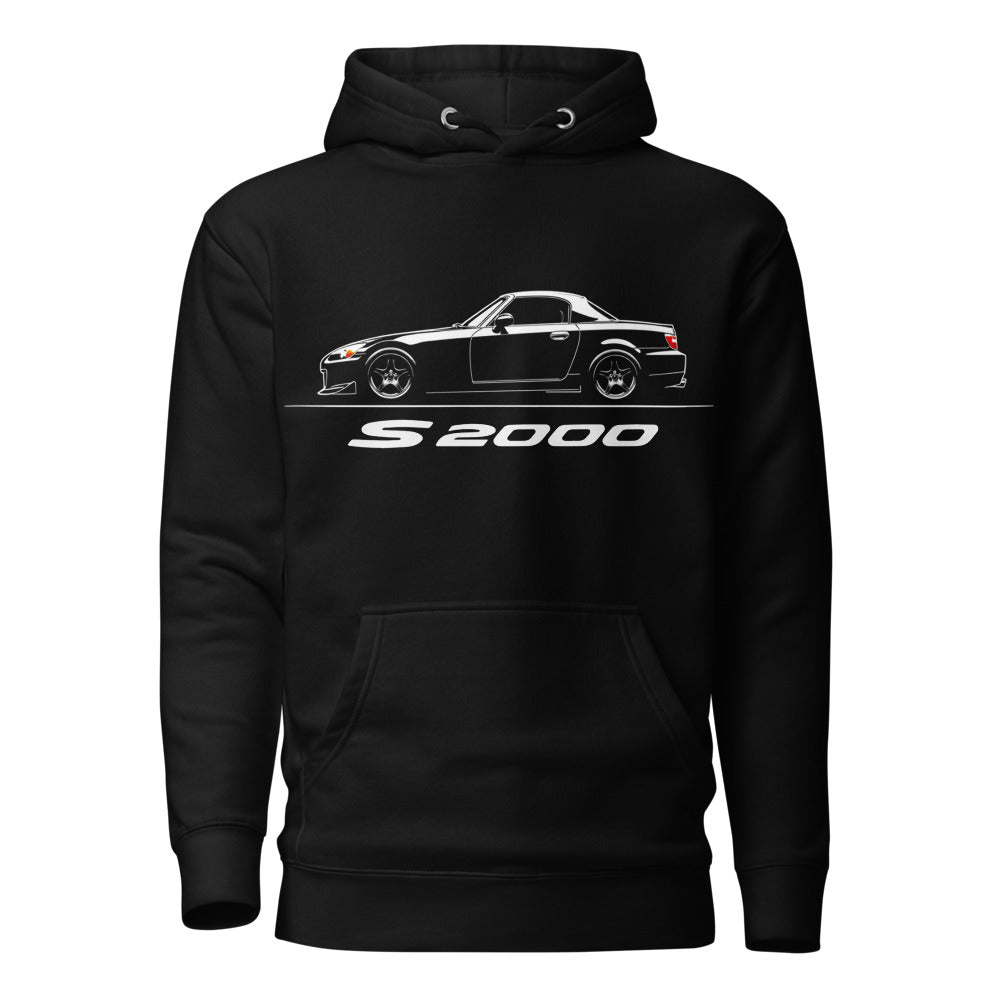 Black 2001 S2000 hoodie for JDM Fans