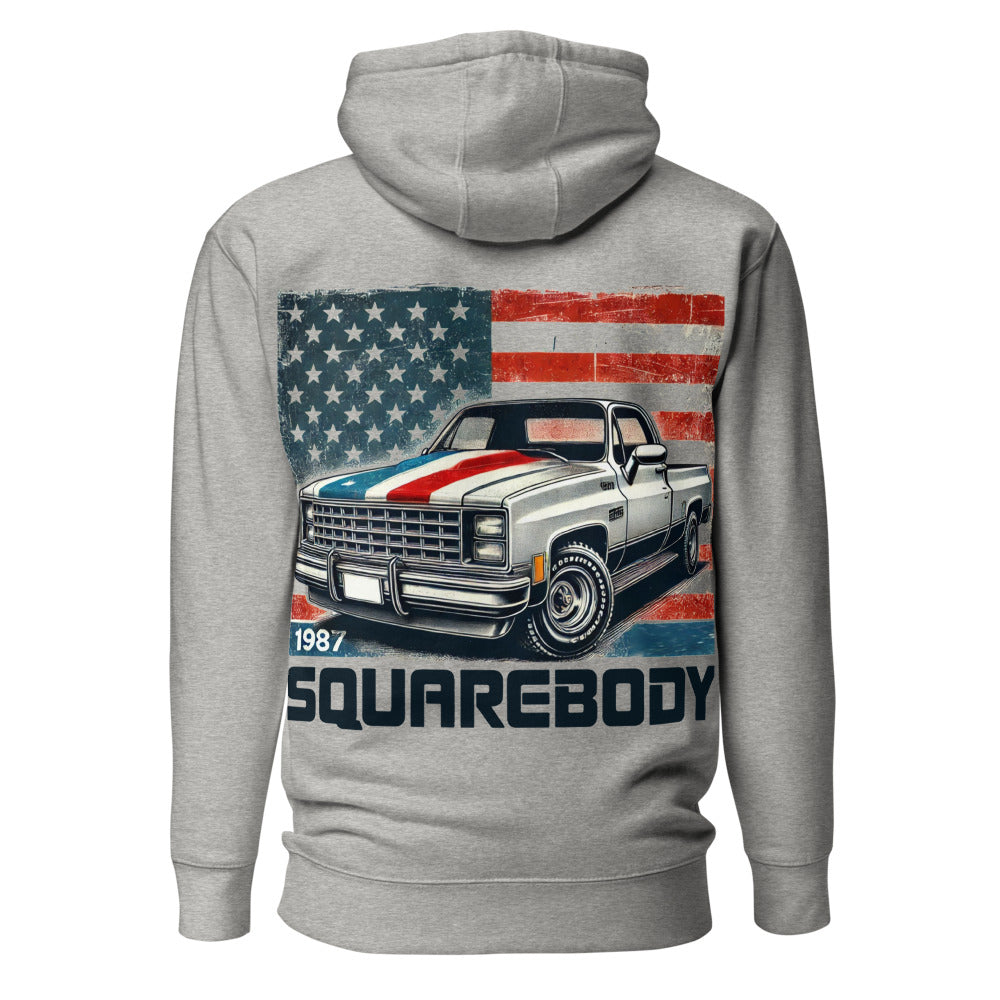 1987 Chevy Squarebody USA hoodie for Classic Pickup Truck Owners c10 Silverado Pullover