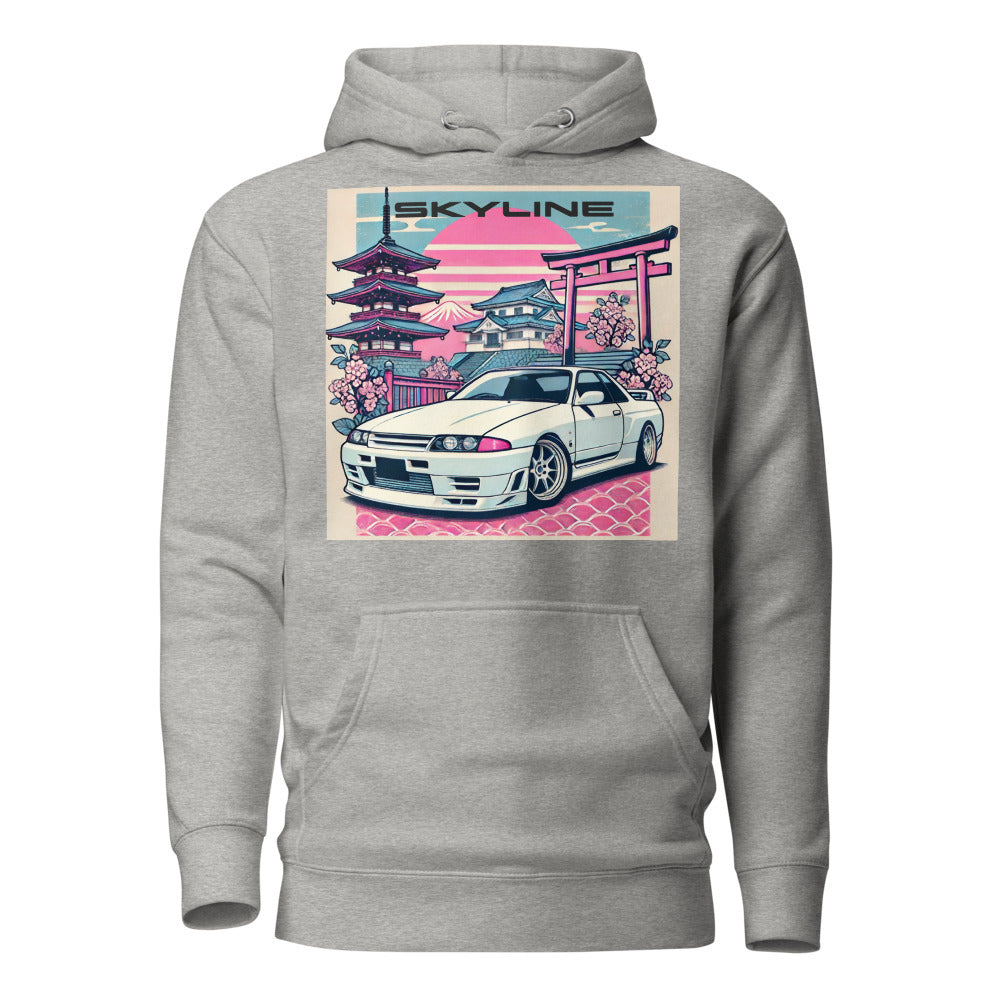 R32 Skyline GTR hoodie for JDM Fans 90s Japanese Car Culture Automotive Pullover Sweatshirt