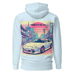 Tokyo Sunset 180sx  hoodie for JDM Japanese Tuner Drift Car Fans Gearheads Pullover