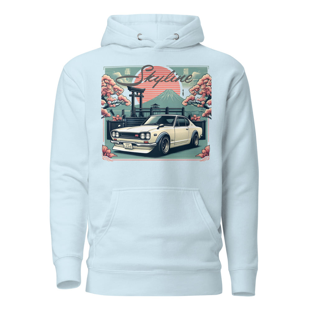 Hakosuka Skyline GTR hoodie for JDM fans Japanese Car Culture Automotive GT-R pullover