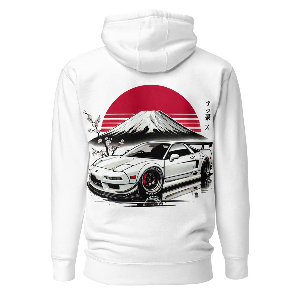 Mt Fuji Japan Aesthetic NSX hoodie for JDM Tuner Car Fans Japanese Auto Culture Pullover