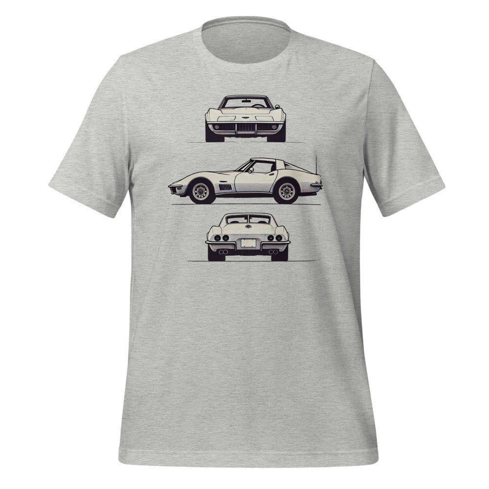 C3 Corvette Art t-shirt for 3rd Gen Vette Owners