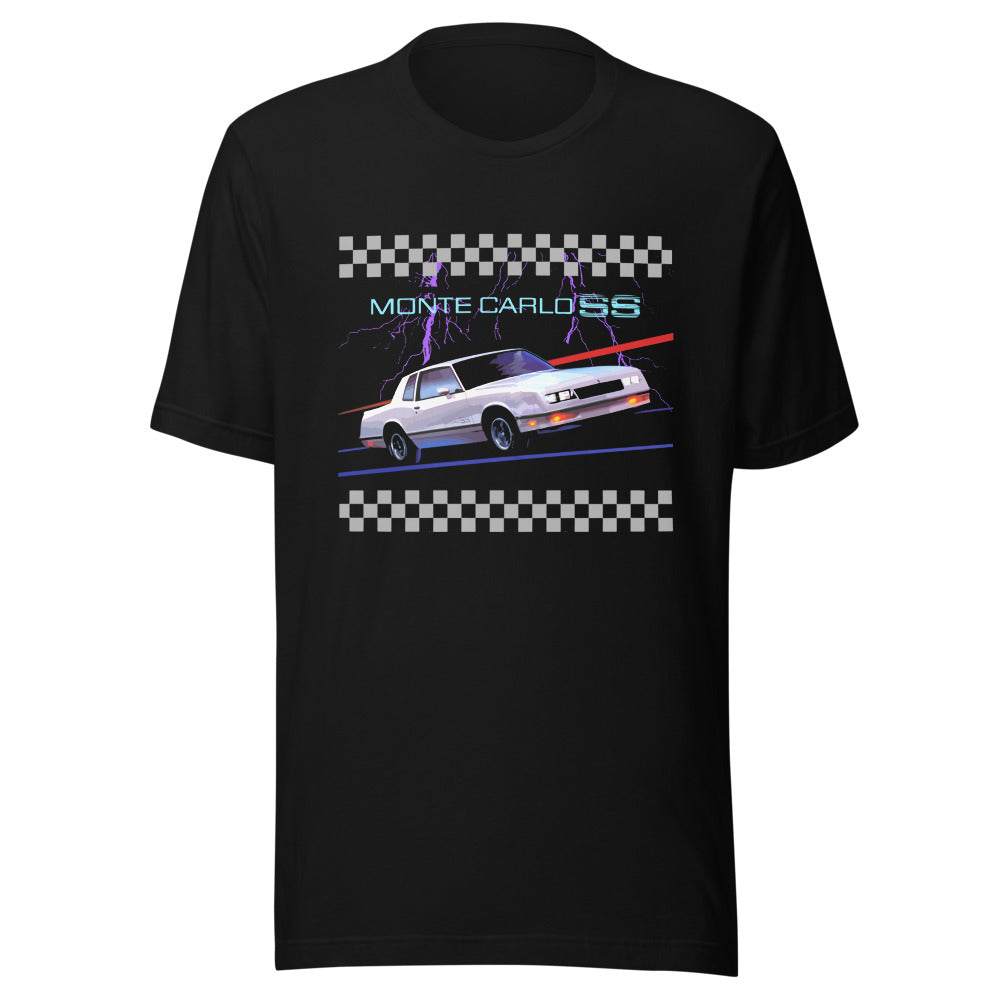 Retro Old School Car Graphic Chevy Monte Carlo SS 80s Aesthetic - Unisex t-shirt