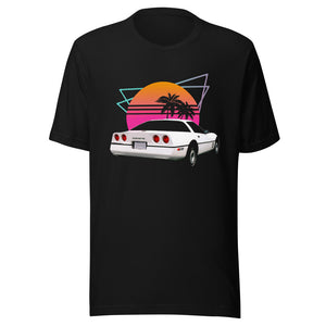 1984 White Corvette C4 4th Gen Vette Drivers Unisex t-shirt