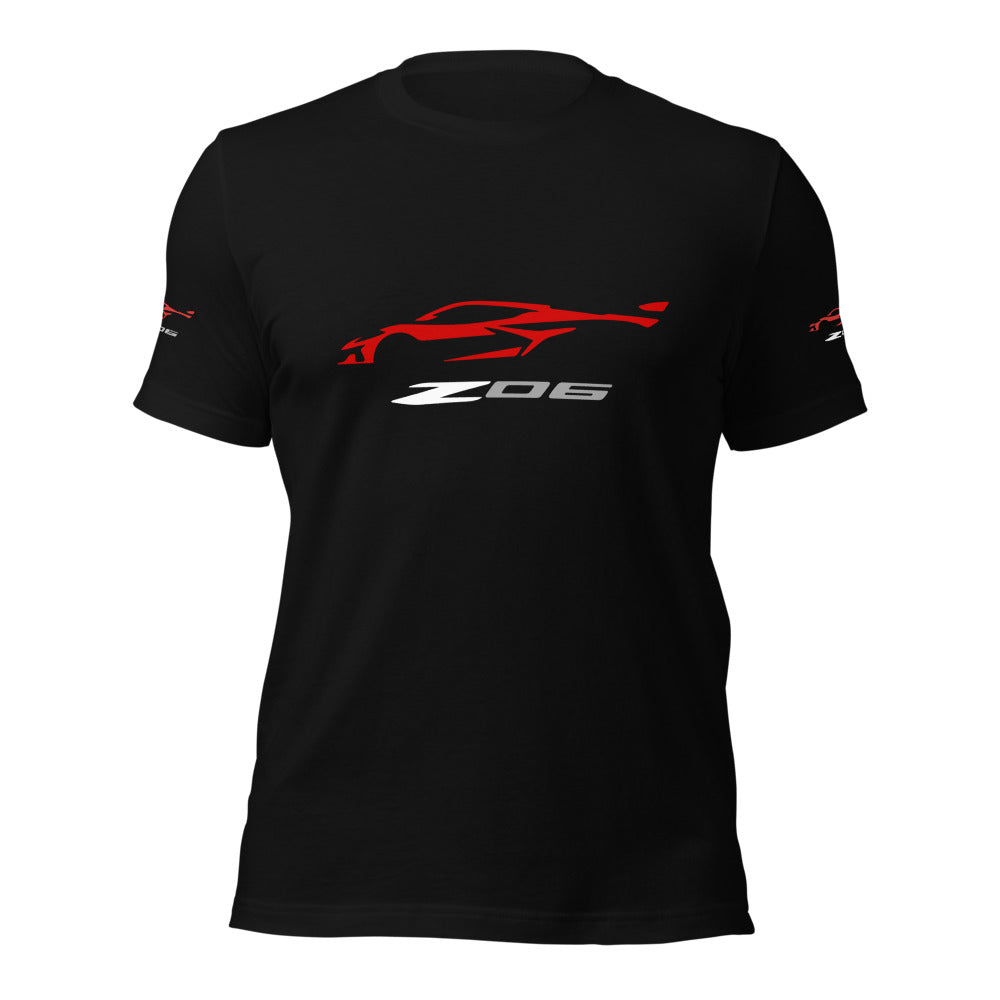 Gen Eight 2024 2025 C8 Corvette Z06 tshirt for Torch Red Vette Drivers Tee