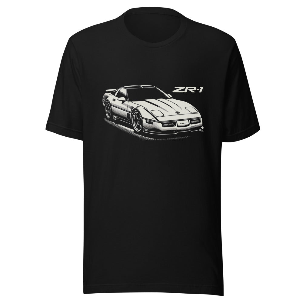 1990 C4 Corvette ZR1 t-shirt for Old School Vette Drivers ZR-1 graphic tee