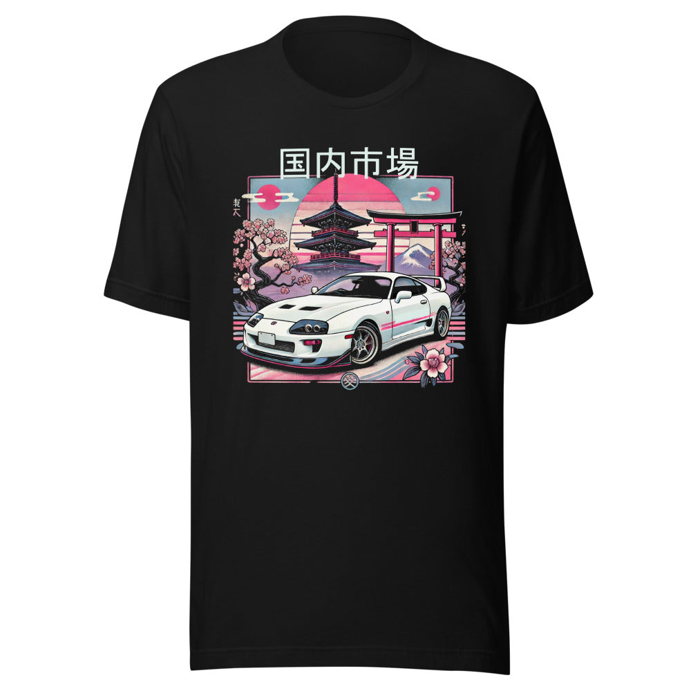 Japanese Aesthetic Supra MK4 t-shirt for JDM Lovers 90s Japan Tuner Car Culture Tee