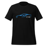 2024 Corvette C8 T-Shirt in black, front view