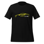 2024 Corvette C8 T-Shirt in black, front view
