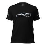 2024 Corvette C8 T-Shirt in black, front view