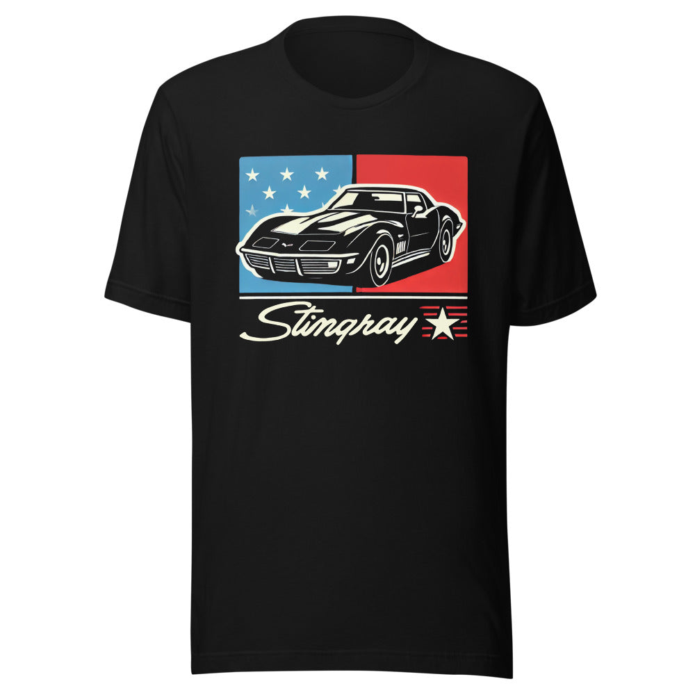American Classic C3 Corvette Stingray t-shirt for Chevy Muscle Car Fans Auto Show tees