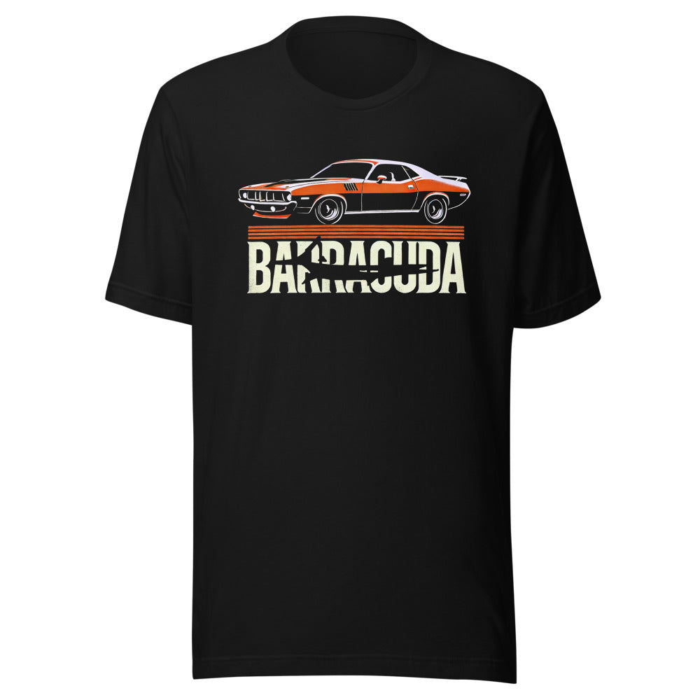 1971 Cuda t-shirt for American Muscle Car Lovers Gear Heads 71 Barracuda Automotive Tees