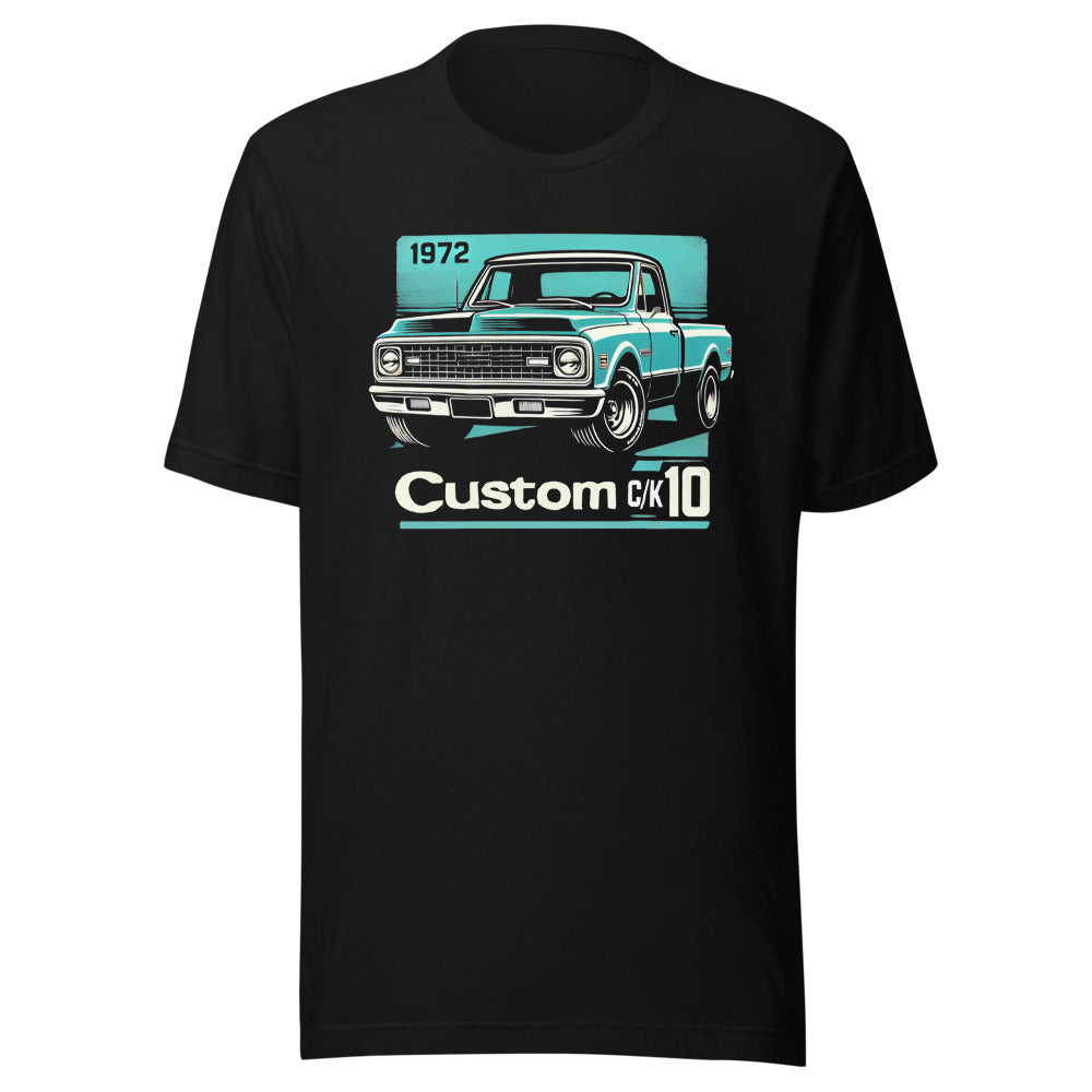 1972 Chevy C/K 10 Series t-shirt for Classic Pickup Truckers Gearheads Tee