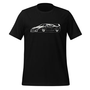 F40 Italian Supercar Silhouette t-shirt