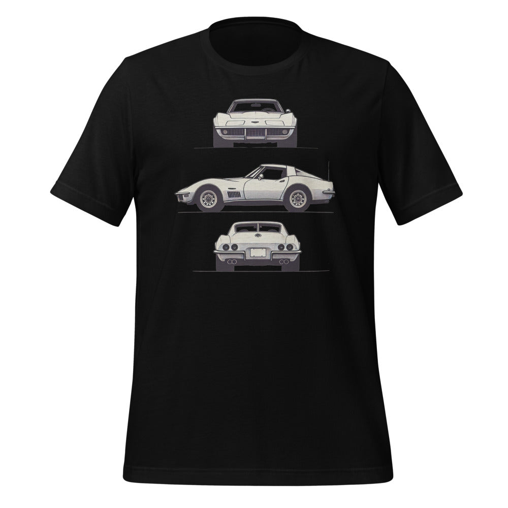 C3 Corvette Art t-shirt for 3rd Gen Vette Owners