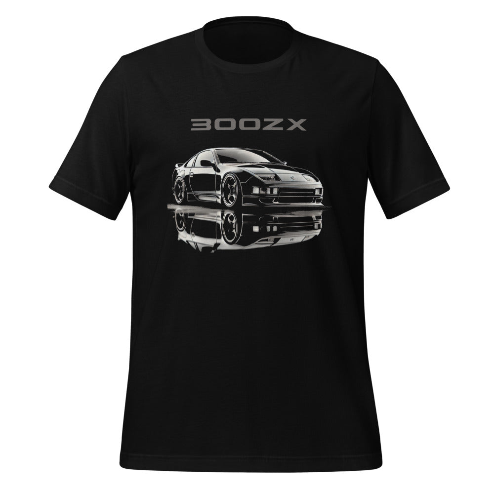 Black 300zx JDM Art t-shirt for Japanese Tuner Car Fans