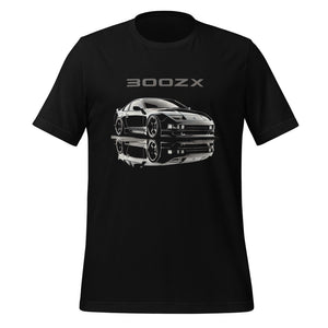 Black 300zx JDM Art t-shirt for Japanese Tuner Car Fans