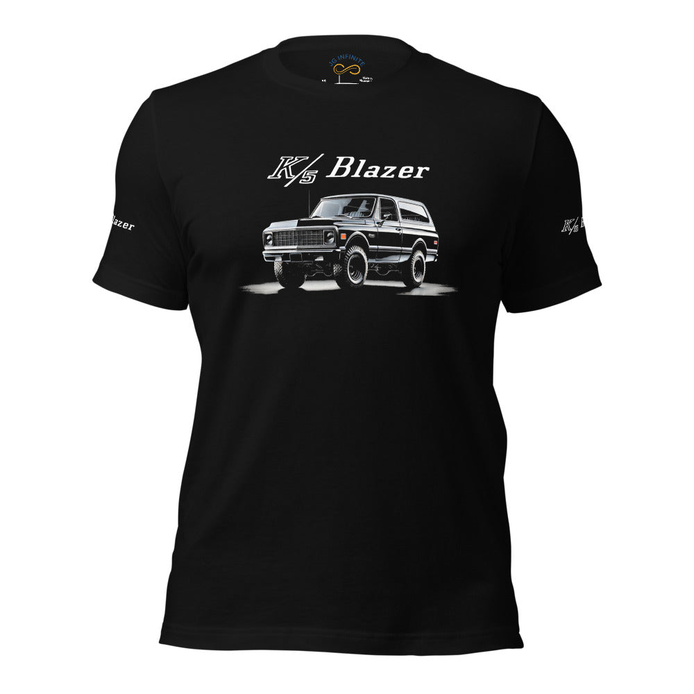 Black 1972 Chevy K5 Blazer t-shirt Graphic Tee