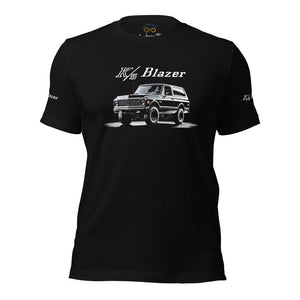 Black 1972 Chevy K5 Blazer t-shirt Graphic Tee
