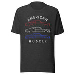 1969 Chevelle SS Outline Patriotic Colors American Muscle Car Owner Unisex t-shirt