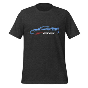 2024 2025 Corvette C8 Z06 Rapid Blue Silhouette 8th Generation Vette Drivers Custom t-shirt