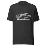 1957 Bel Air thsirt T-Shirt in heather, front view
