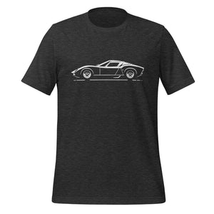 1966 Miura tshirt for Italian Classic Sportscar Owners Drivers Automotive Tee