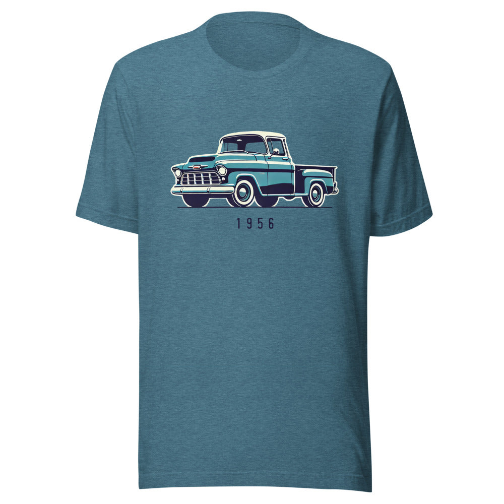 1956 Chevy 3100 t-shirt for Antique Pickup Truck Owners Enthusiasts Automotive Tees