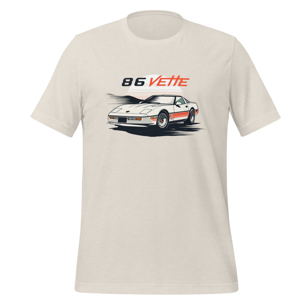 1986 Vette C4 t-shirt Retro Sports Car Tees